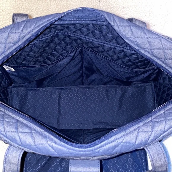 Vera Bradley Denim-Blue Quilted Diaper Bag - Picture 5 of 5